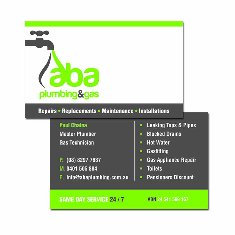 Landscape Double Sided Business Card