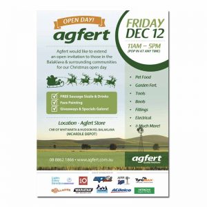 Agfert open day invite