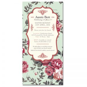 Auntie Bett Birthday Invitation